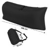 SOFA LAZY BAG WYTRZYMAŁY MATERAC DMUCHANY DUŻY LEŻAK NA PLAŻĘ AIRSOFA BLACK (tds0671)